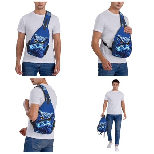 Mochila tipo Sling negra para senderismo y trekking miniatura 6