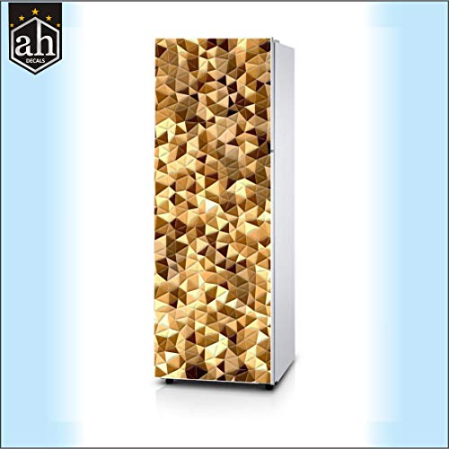 Image of Fridge Sticker Decorative Refrigerator Door Sticker PVC Vinyl Multicolor Design Fridge Wrap Sticker (160 cm x 60 cm or 63 X 24 Inches) (Design 8)