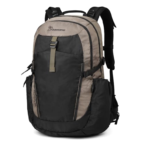 MOUNTAINTOP Mochila 40L Trekking Hombre Mujer Funda Lluvia Camping