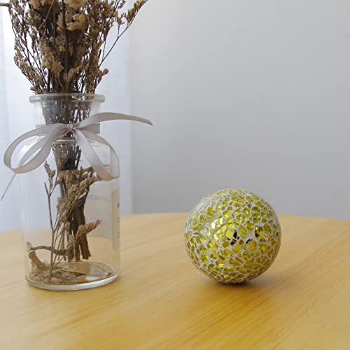 Vskikris 6Pcs 2.36In Mosaic Glass Sphere Ball Decorative Mosaic Glass Orbs Mosaic Deco Balls For Bowls Vases Table Centerpiece Deocr #TOP6