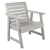 Highwood AD-CHGW1-HGR Weatherly Garden Chair, Harbor Gray