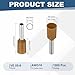 MECCANIXITY 1000Pcs AWG16 Wire Ferrules Crimp Terminal, VE 15-08 Copper Insulated Ferrule Crimping Connectors Kit for Stranded Wire, Electric Power Industrial Control System(Brown)