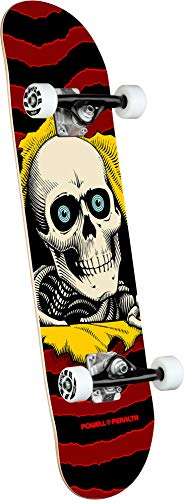Powell-Peralta Ripper One Off Burgundy Complete Skateboard, 7.55" W x 30.70" L