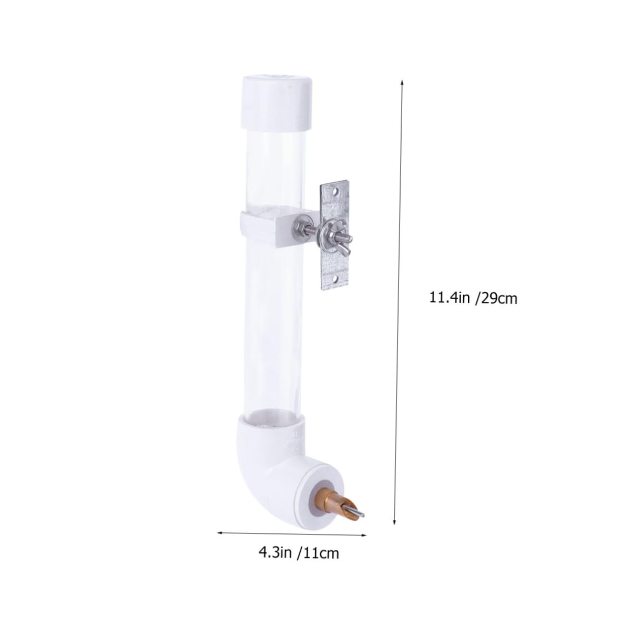 Dispenser D'acqua Automatico per Pappagalli Grandi, Plastico | Grande Capacità, Fissaggio su Pareti o Gabbie, Pulizia Semplice e Uso Ordinato Stile Casuale