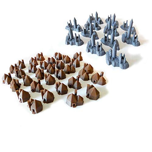 Castles & Hagrd's Huts Replacement Monopoly Pieces by: Keene/Fx