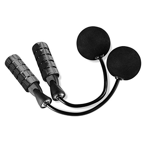 LEADWAYS Cordless Jump Rope for Fitness, Tangle-Free Ball Bearing Skipping Rope Weighted Jumping Ropes with Memory Foam Handles for Exercises Men, Women and Kids…