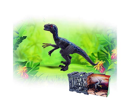 Dinossauro na Jaula com Movimento, Pica Pau Brinquedos, Multicor