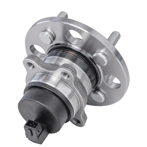 Image of Detroit Axle - 2pc Rear Wheel Bearing and Hubs Assembly with ABS & 4-Lug for Hyundai Accent 2006-2011, Kia Rio 2006-2011, Rio5 2006-2011, 4-Wheel ABS, 512324