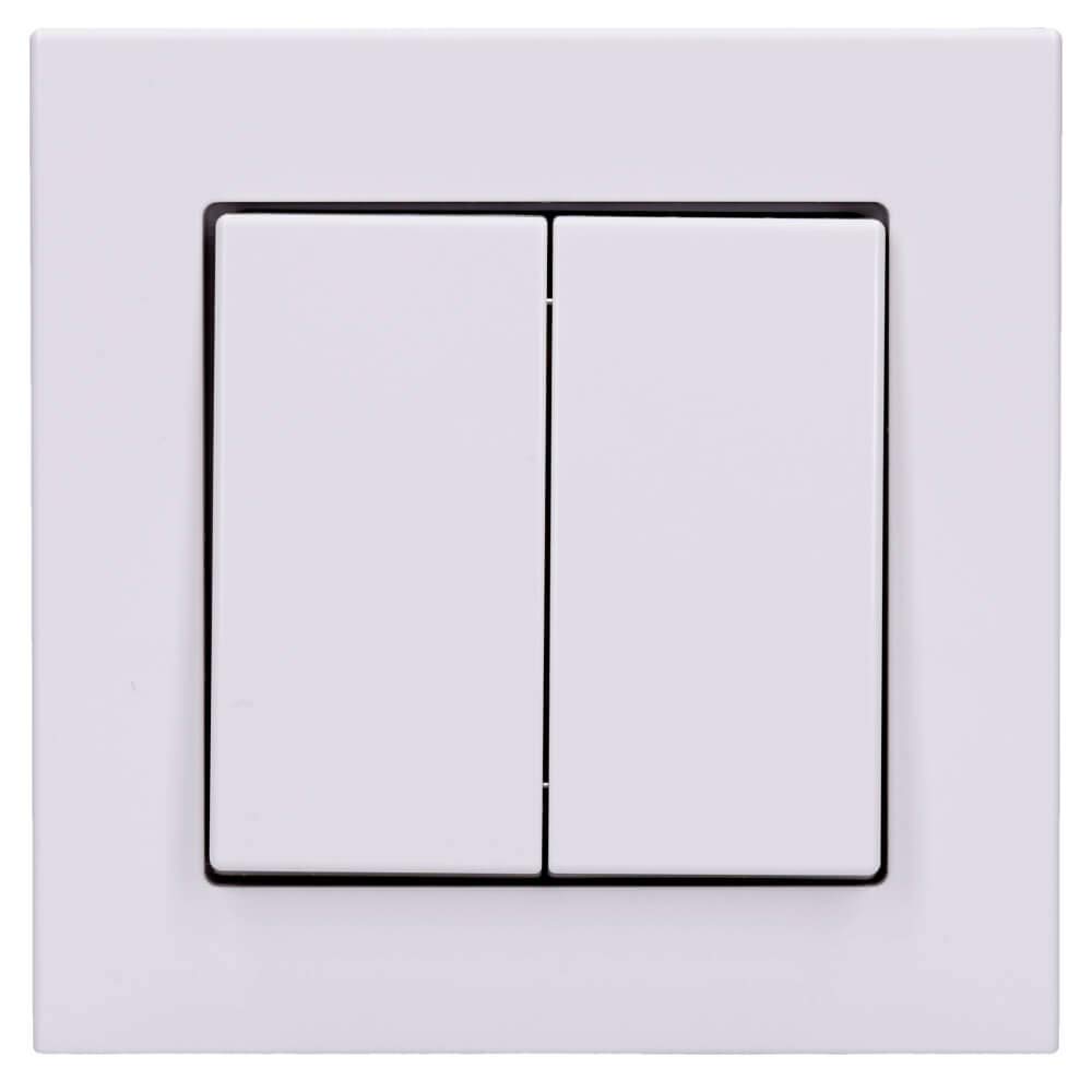 Jung Friends Of Hue Smart Switch FOHSA550595WW: Licht-Schalter und Dimmer - kein Kabel, keine Batterien notwendig – kompatibel mit Philips Hue - Serie A Alpinweiß