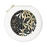 ❤Taille : l'organisateur de voyage est de conception ronde, 3,9 pouces/10 cm de diamètre et 2 pouces/5 cm de hauteur, la taille compacte est facile à mettre dans un sac à main ou un bagage, adapté aux voyages, aux voyages d'affaires ou à un usage quotidien.