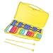 Xylophone 25 Notes Children Colorful Xylophone, Sturdy Aluminum Keys Xylophone with Yellow Box 15.4x9.1x1.6in Small Professional Musical Xylophone for kid Percussion Instrument
