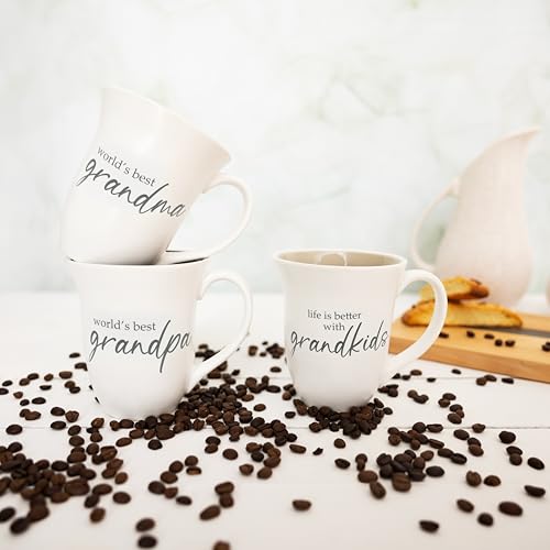 Taza de cerámica 16 oz para abuelos con diseño sentimental miniatura 5