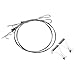 BCP 2sets 1M Twister Stainless Steel Cable with Adjustable Photo Hanging Hook + S Metal Hook, Adjustable Photo Hanging Hook Art Hanging System Gallery Large Picture Display Kit