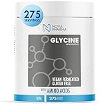 Nova Pharma - 100% Pure Glycine with Amino Acids – Muscle Growth & Sleep Support – Vegan Glycine Powder – Natural Brain Booster – Liver Health Supplement - GMP Certified (275 servings)