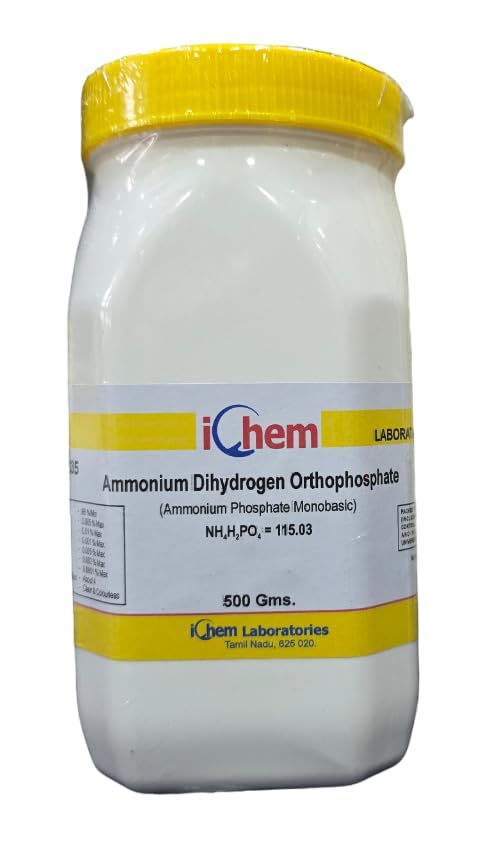 ICHEM Ammonium Dihydrogen Orthophosphate L.R (500GM) (Ammonium Phosphate Monobasic) (B0D81L823G) Amazon Price History, Amazon Price Tracker