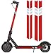 Kyrio Adhesivo reflectante para scooter eléctrico, adhesivo impermeable y de seguridad para Xiaomi Mijia M365 Scooter eléctrico (rojo y plata)