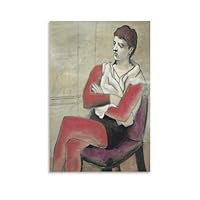 パブロ・ピカソ、腕を組んで座るサルタンバンク、希少な大判額装用画集より Amazon.co.jp: パブロ・ピカソ 「腕を組んで座るサルタンバンク