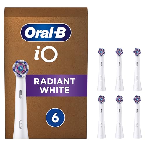 Brossettes Oral-B iO Radiant White pour retrouver des dents lisses sans plaque dentaire x6