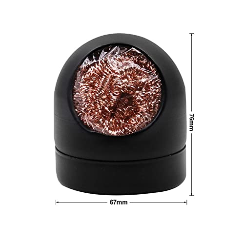 Image of WWZMDiB 2 Pcs Soldering Iron Tip Cleaner kit Wrapped in a tin holder to protect against wind and solder splashes