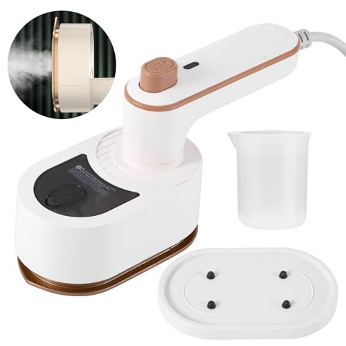 Travel Clothes Steamer Portable Iron, 30s Fast Heat-up Travel Mini Steam Iron handheld Steamer for Clothes, 50ml Water Tank, 180° Portable Iron Rotatable Garment Steamer for Travel, Home, Office - Image 2