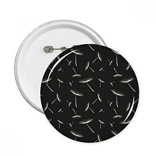 Badge bouton pissenlit blanc 5pcs pour masquer un accroc de vêtement