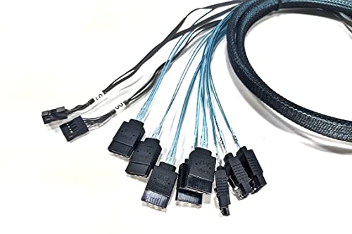 Cable Areca Slimline SAS SFF-8654 a 8 SATA 1 Metro miniatura 2