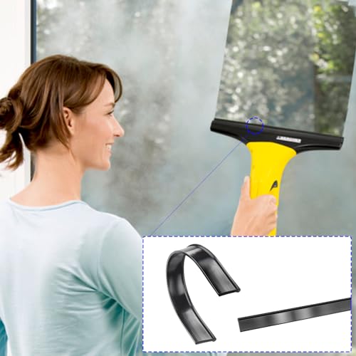 SWTYExt 4 Stück Gummilippe 280mm Gummilippe Abzieher Kompatibel für Kärcher Fenstersauger Ersatz Gummilippe Dusche Silikon für Glas Fenster Kacheln Duschtüren Kompatibel mit WV1 WV2 WV5 WV50 WV55 WV60