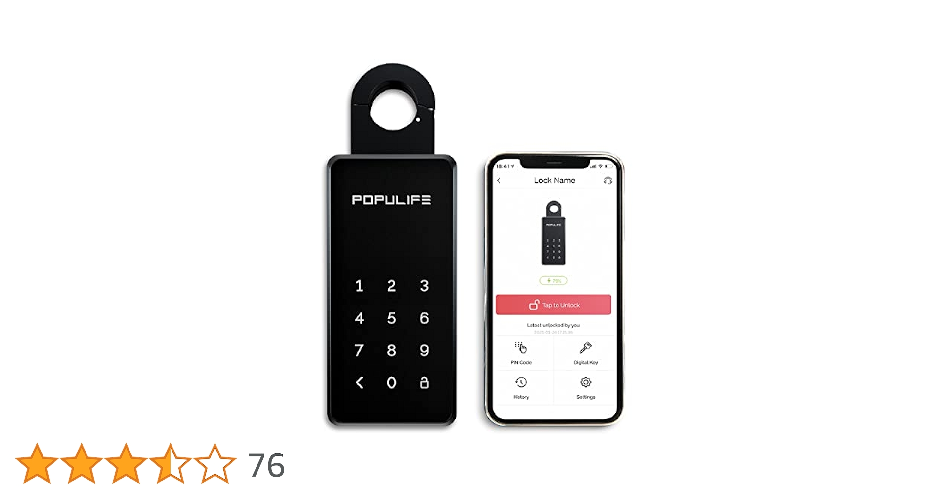 Populife ポピュライフ スマートキーボックス 屋外 壁掛け 小型 玄関 Amazon.co.jp: Populife ポピュライフ スマートキーボックス