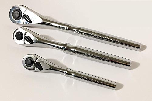Black Friday Sale 2022 Craftsman 3 piece Solid Handle Quick Release Teardrop Ratchet Set 99962-99964-99967