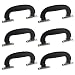 Antrader 6-Pack Plastic 150mm Long Luggage Trunk Pull Handle Suitcase Side Holder Black