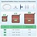 hygger Aquarium Air Stone, 3.23 Inch Nano Air Stone Make Super Tiny Bubble, Ultra Quiet Dissolved Oxygen Diffuser Small Airstone with Stainless Steel Base for Aquarium, Fish Tank & Hydroponic, Square