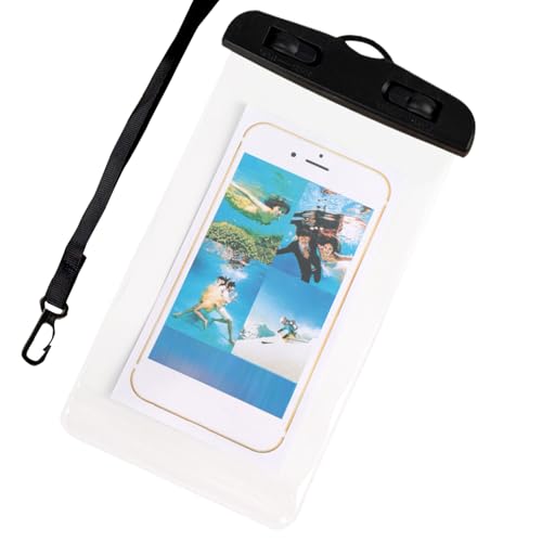 Genérico Impermeable para Teléfono,Transparente con Pantalla Táctil para Smartphone | Móvil De Reparto De Comida,para Crucero Vacaciones Running Camping Buceo Viajes Playa Natación Kayak