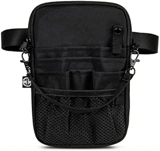 First Lifesaver 4-in-1 Nursing Fanny Pack with Medical Gear Pockets, Tape Holder, and Utility Storage for Stethoscopes, Bandage Scissors, and Emergency Supplies, Student and Nurse Use