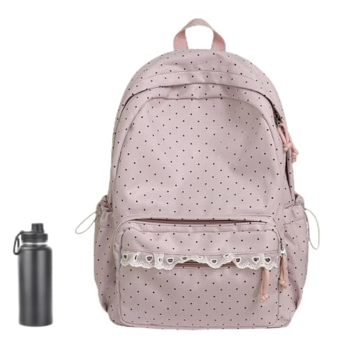 Mochila estética negra con acabados resistentes para vacaciones y viaje