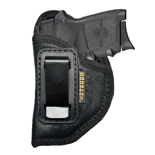 IWB Houston Gun Holster Concealed Carry Holster Faux Leather Fits: S&W Bodyguard, Ruger, Taurus TCP, Sig P238, Jimenez JA, PPK .380 (Left)