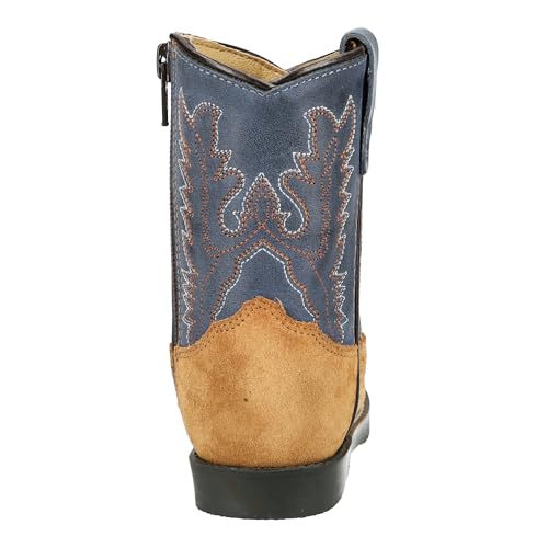 Image of Smoky Mountain Boots Toddlers' Autry Square Toe Leather Western Cowboy Boots