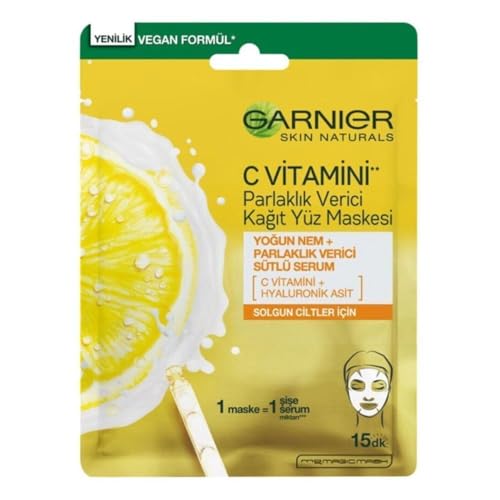 Garnier Skin Naturals Vitamin C Masque Tissu Illuminateur Et Hydratant À La Vitamine C 28 G - vue 2