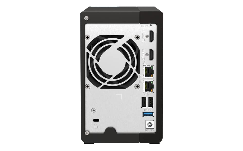 Qnap TS-253E 8G, 2 bay NAS (Intel® Celeron® J6412 4 core/4 thread, Turbo fino a 2,6 GHz, Dual 2,5 GbE) 16 TB bundle con HDD WD RED Plus da 8 TB