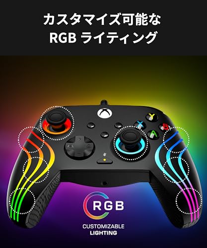 undefined 【Amazon.co.jp限定】TURTLE BEACH コントローラー Afterglow Wave ブラック 有線 USB Xbox公認 PC/Xbox対応 3ストップ トリガーストップ マッピング可能 背面ボタン RGB チャットミックス 人間工学【メーカー保証2年+代理店保証6ヶ月】 の商品画像 12