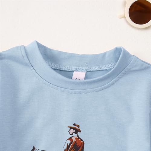 Toddler Baby Boy Rodeo Howdy Shirts Western Cowboy T-Shirt Kid Retro Country Summer Short Sleeve Cotton Tee Tops4
