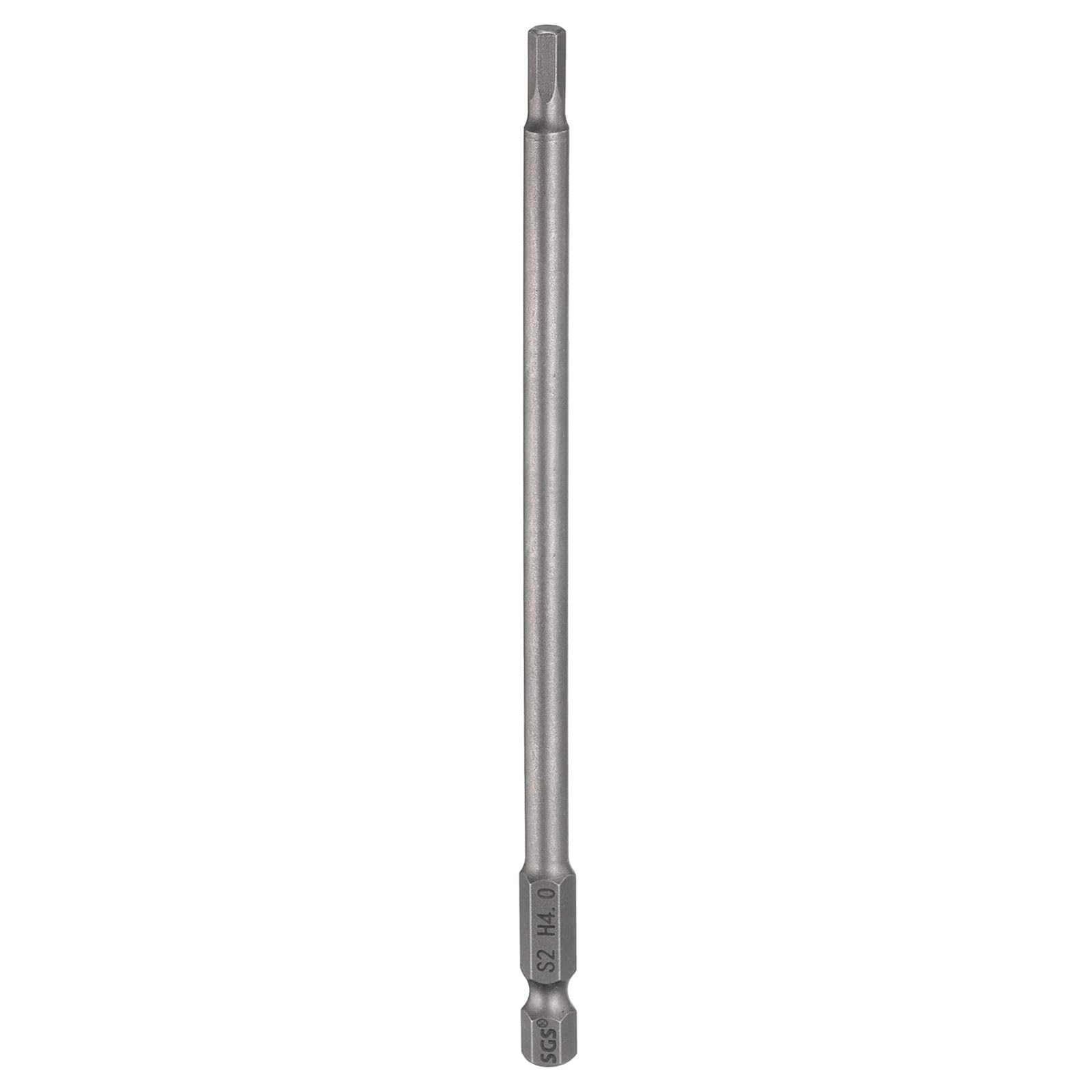 QUARKZMAN H4,0 Chiavi a Brugola per Punte da Trapano 4mm Punte Metriche Piane 1/4" Attacco Esagonale 200mm (8") Punta Cacciavite Esagonali Magnetico Lungo Industriale per Viti