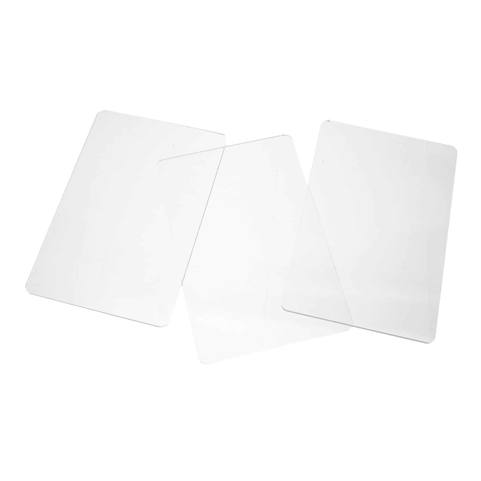 Beatifufu 3pcs Acrylic Cutting Plate for Paper Crafts Fabric Quilting Non-Slip Mat Transparent Base