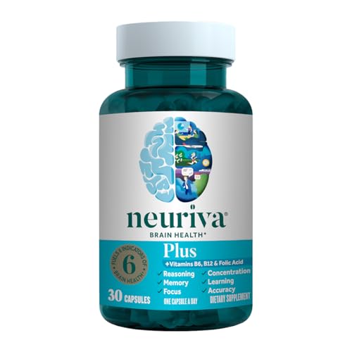 NEURIVA Plus Brain Supplement for Memory and Focus Clinically Tested Nootropics...