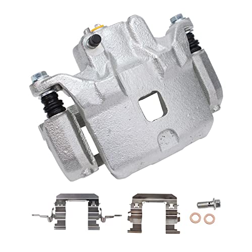 Image of Detroit Axle - Front Passenger Side Brake Caliper Ceramic Brake Pads Replacement for Infiniti I35 Nissan Maxima Altima - 3pc Set