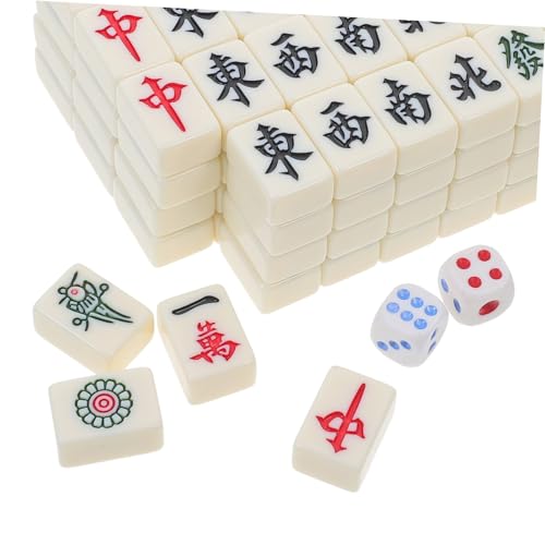 Jeu de mahjong chinois Toddmomy petit cadeau idéal de loisirs
