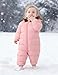 BFUSTYLE Baby Snowsuit 12-18 Months Puffer Coat Long Sleeve Baby Girl Jacket With Hood Fashion Toddler Snow Suit