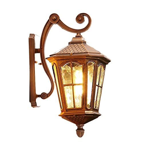 Lanterne vintage extérieure IP55 applique murale traditionnelle métal