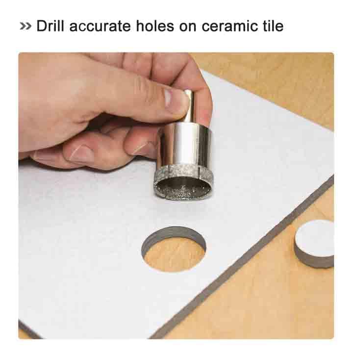 10pcs 8mm 5/16" Diamond Coated Core Drill Bit Granite Glass Marble Tile Hole Saw
