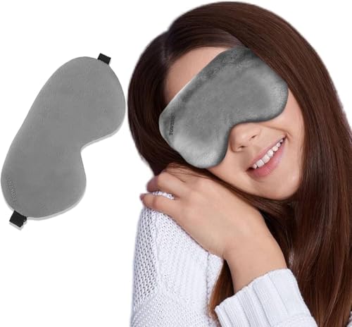 Image of Trajectory Travel Neck Pillow with Sleeping Eye Mask Combo for Travelling and Sleeping in Airplane Flight, Cab, Car, Train, Bus for Men and Women Grey(As seen on Shark Tank)