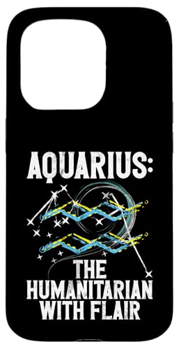 才能のある人道主義者アクエリアス スマホケース iPhone 15 Pro 用
